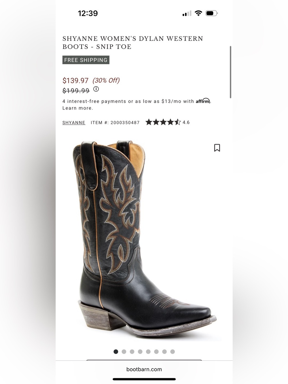 Shyanne Women’s Snip Toe Boots